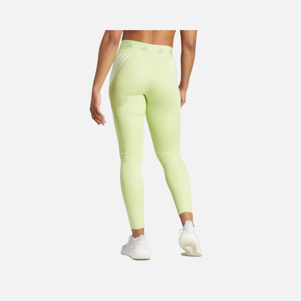 Adidas Techfit Hyperglam Full Length Women's Training Legging -Pulse Lime/Lucid Lime