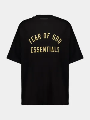Black Essentials Jersey T-Shirt with Logo