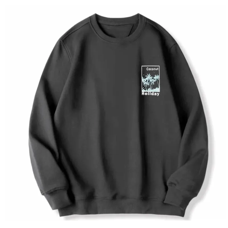 Black Sweatshirts Oversized Long Sleeve Printed Tops Plus Size 110-180kg Men Pullovers 6XL 7XL Round Neck Big Size Men Clothing