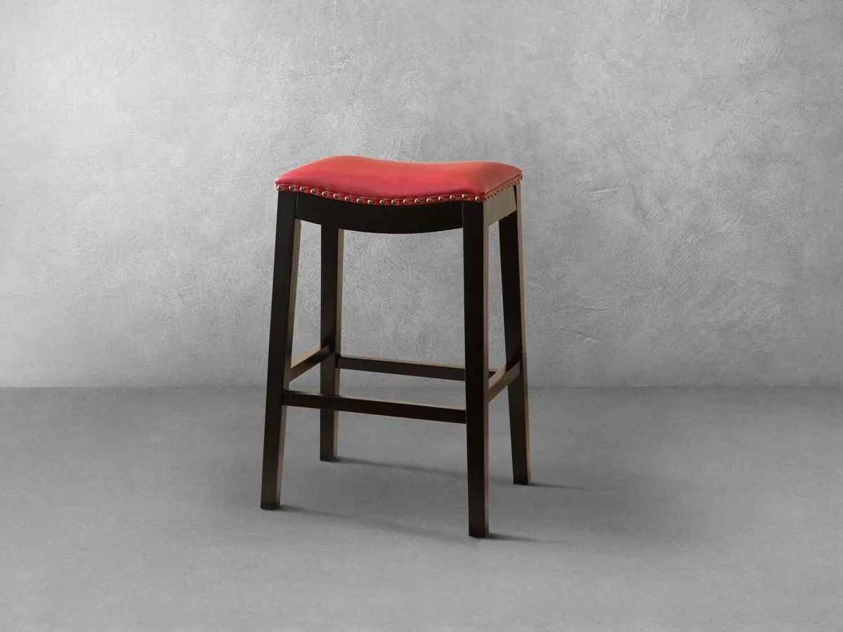 Chapin Leather Bar Stool