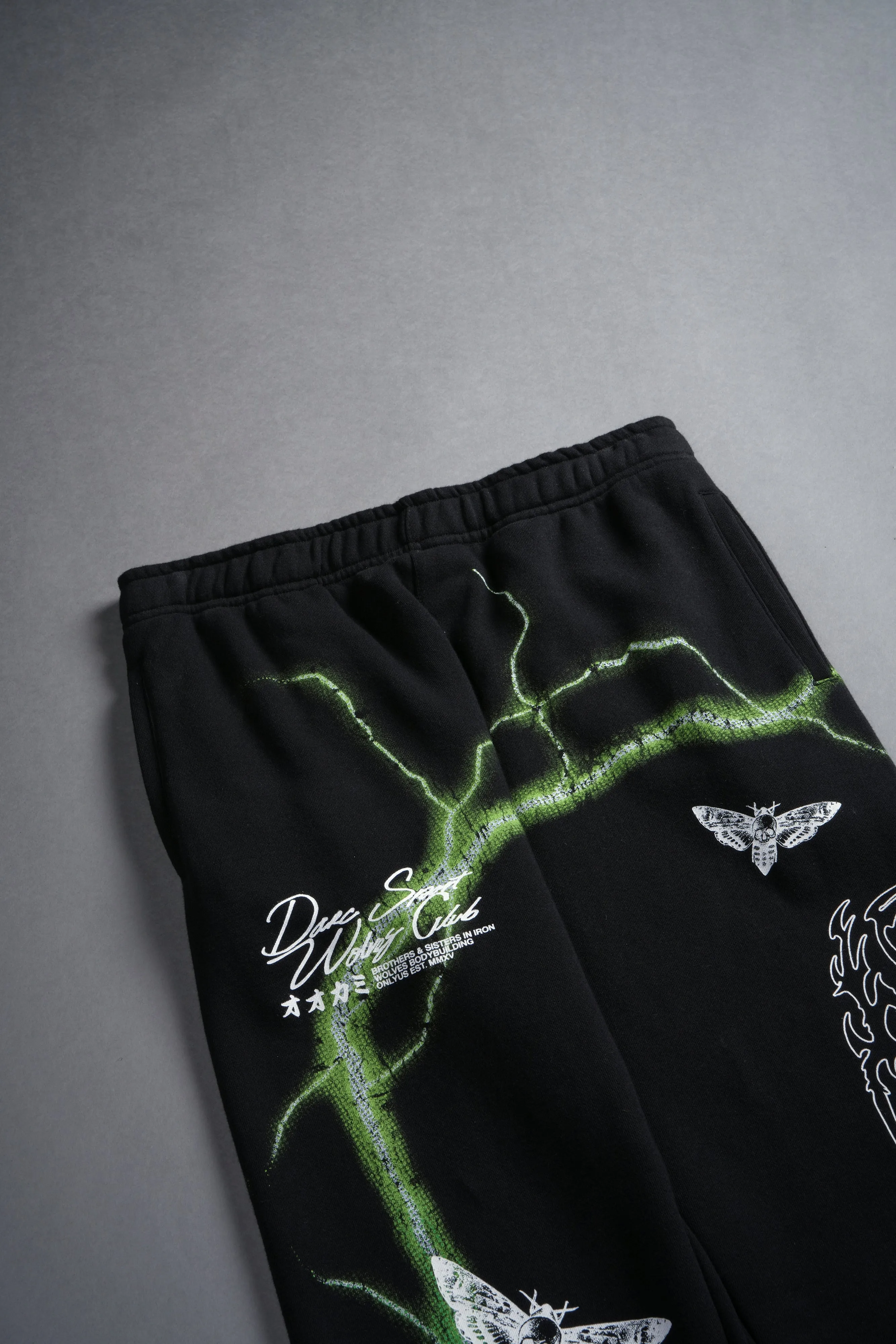 Charged Up She Post Lounge Sweats in Black