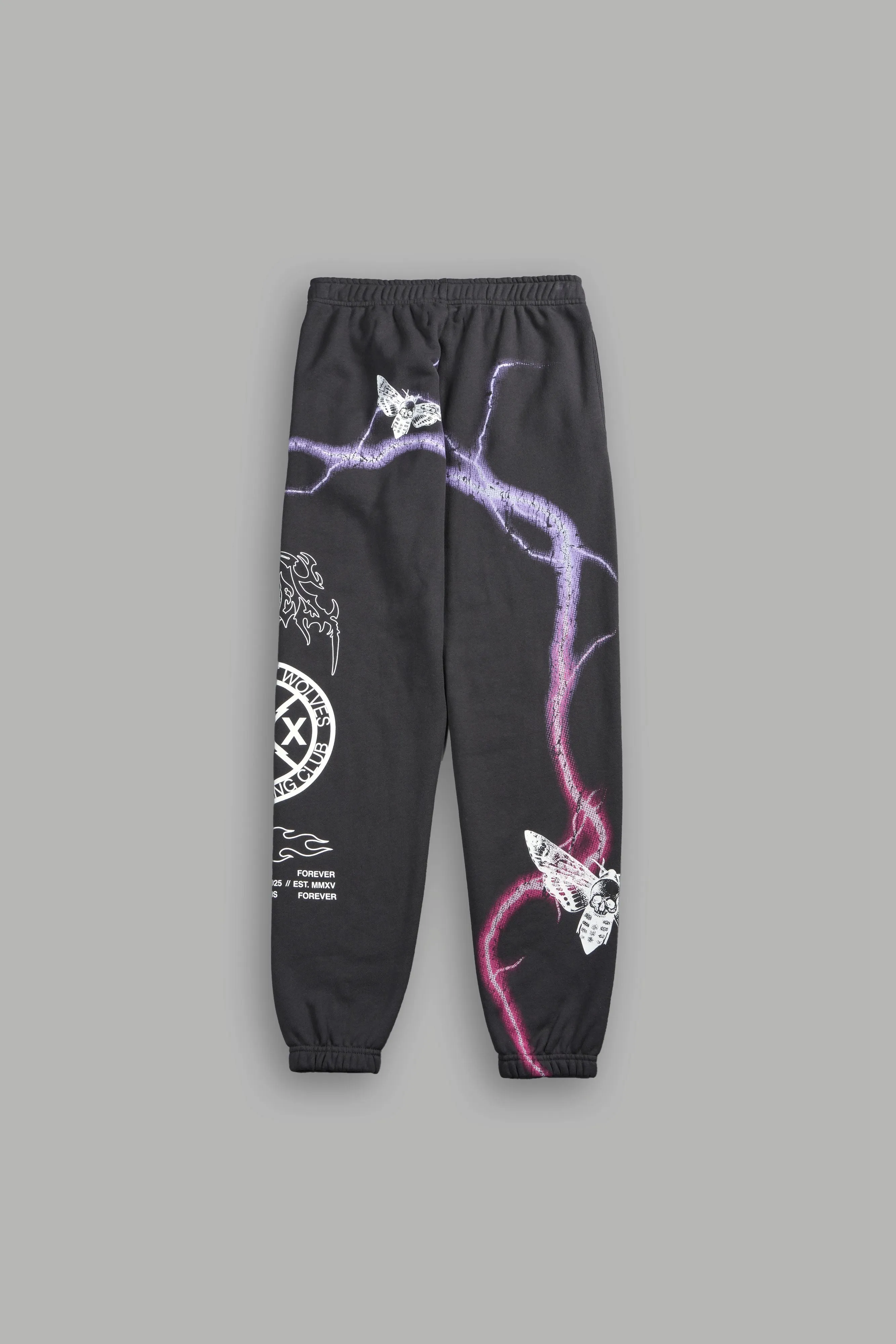 Charged Up She Post Lounge Sweats in Wolf Gray