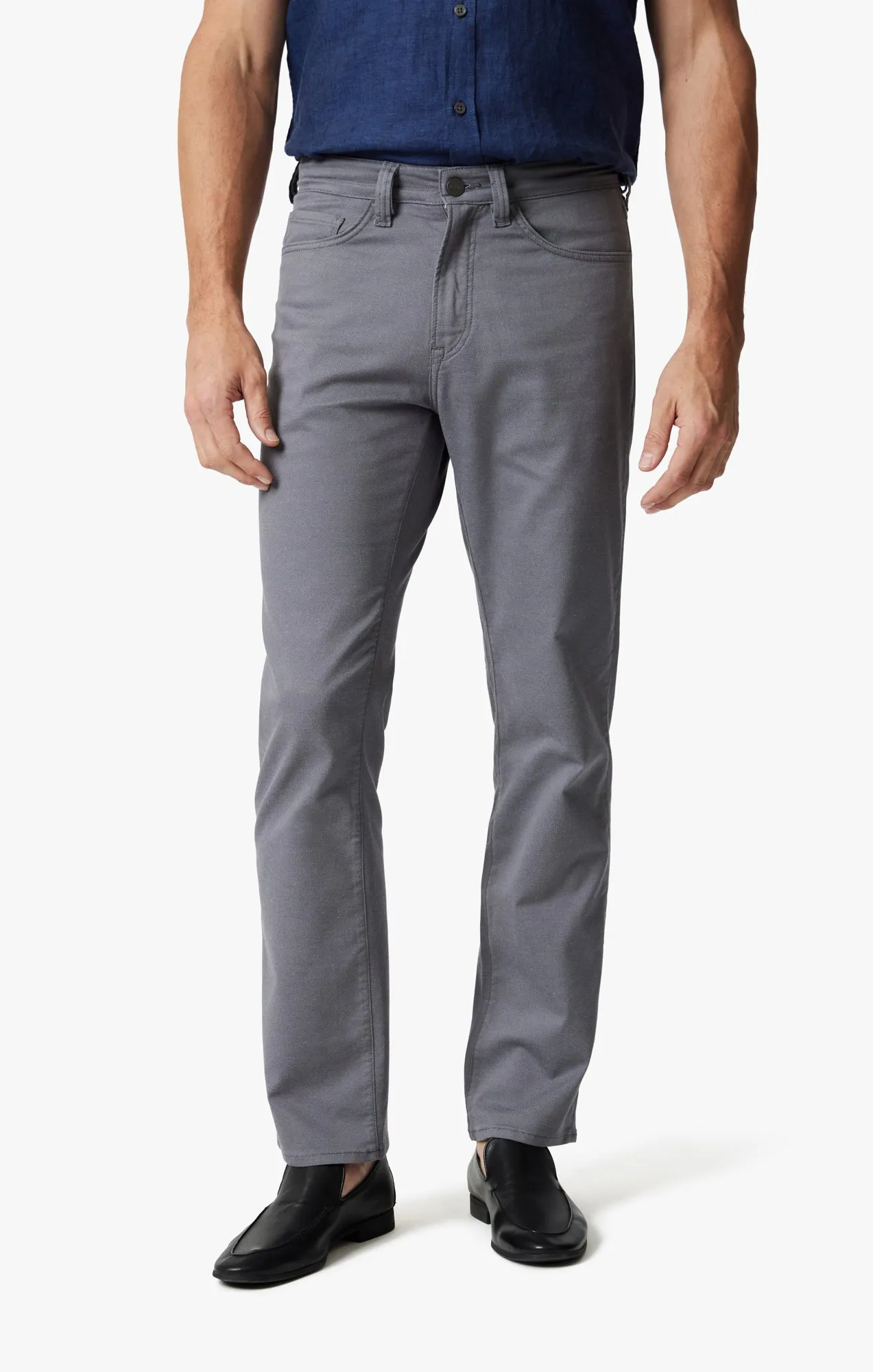 Charisma Relaxed Straight Leg Pants In Stormy Coolmax