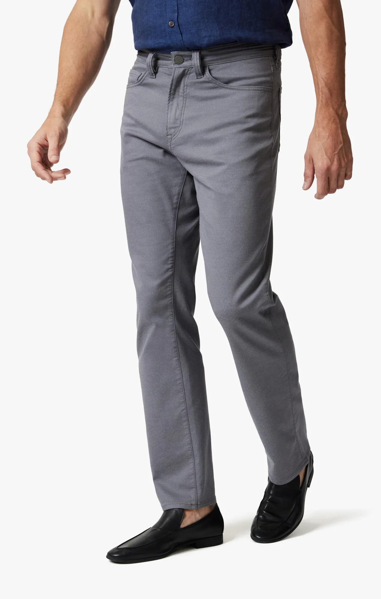 Charisma Relaxed Straight Leg Pants In Stormy Coolmax