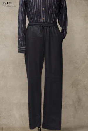 Drawstring Trousers - Virgin Wool - 46, 48