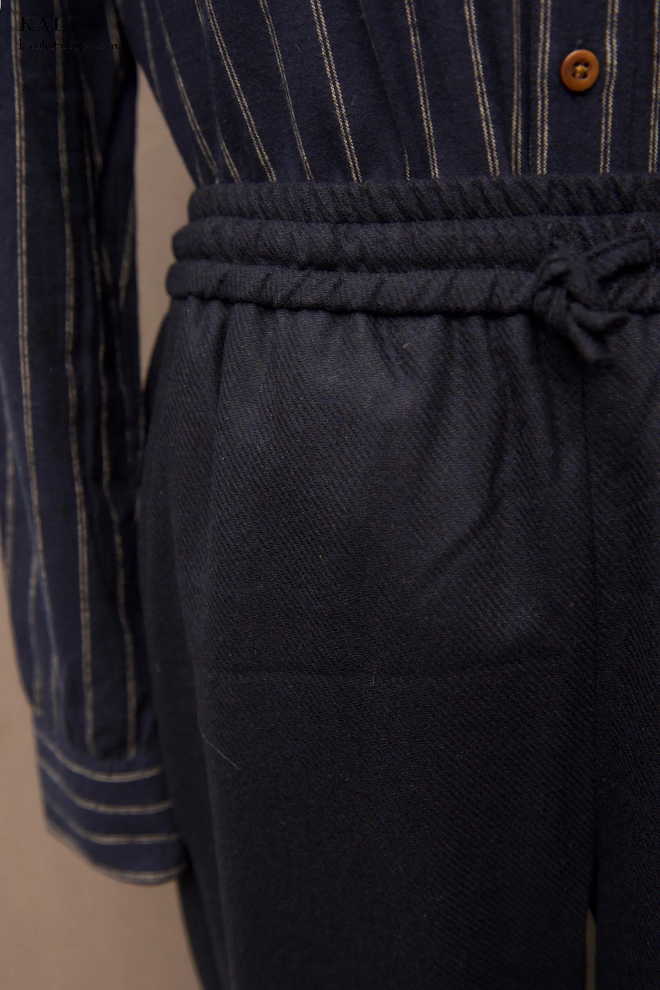 Drawstring Trousers - Virgin Wool - 46, 48