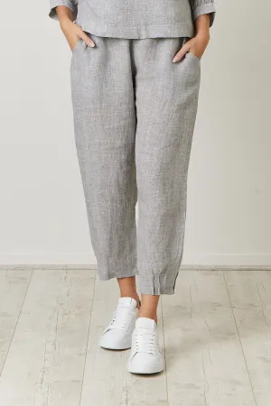 GA563 Linen Pants in Congo Houndstooth