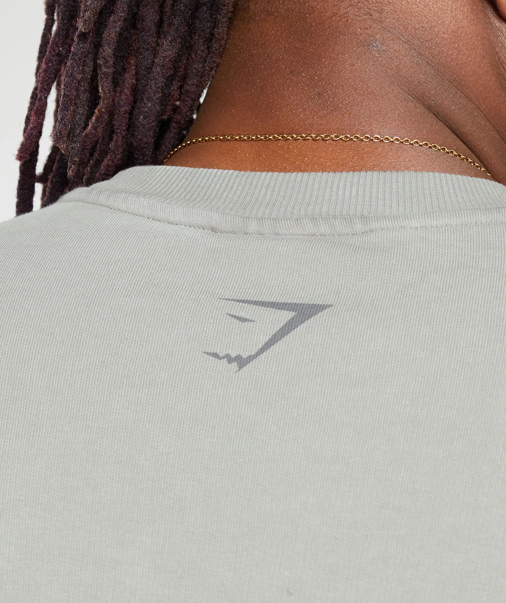 Gymshark Heritage Washed Short Sleeve Crew - Smokey Grey