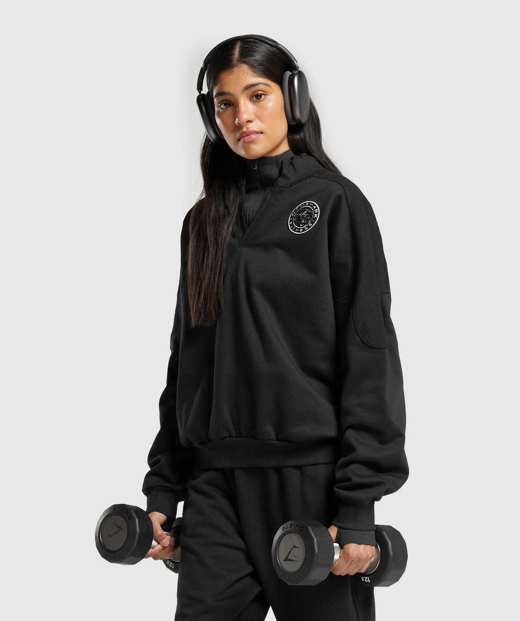 Gymshark Legacy Oversized Sweatshirt - Black