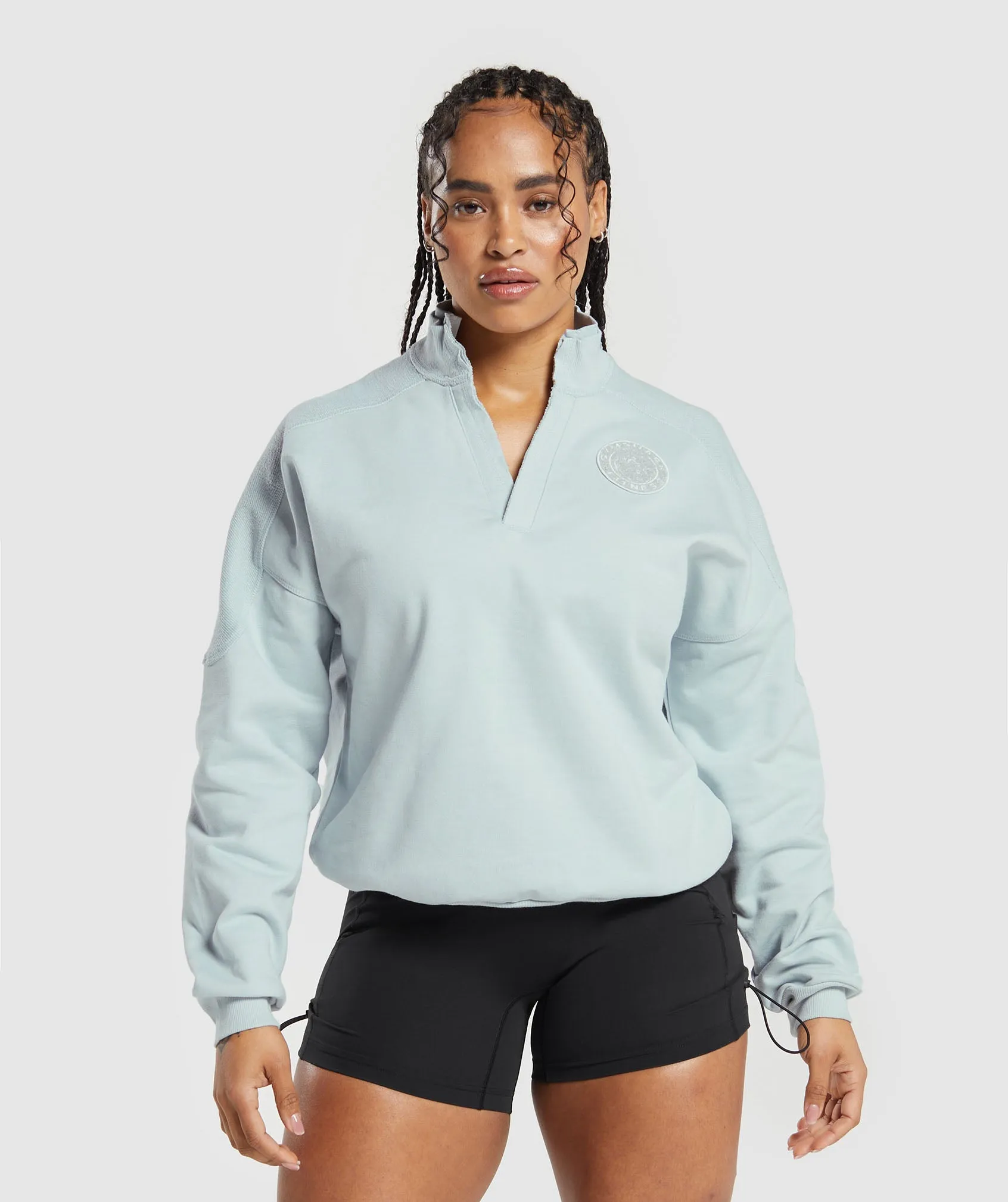 Gymshark Legacy Oversized Sweatshirt - Fresh Blue