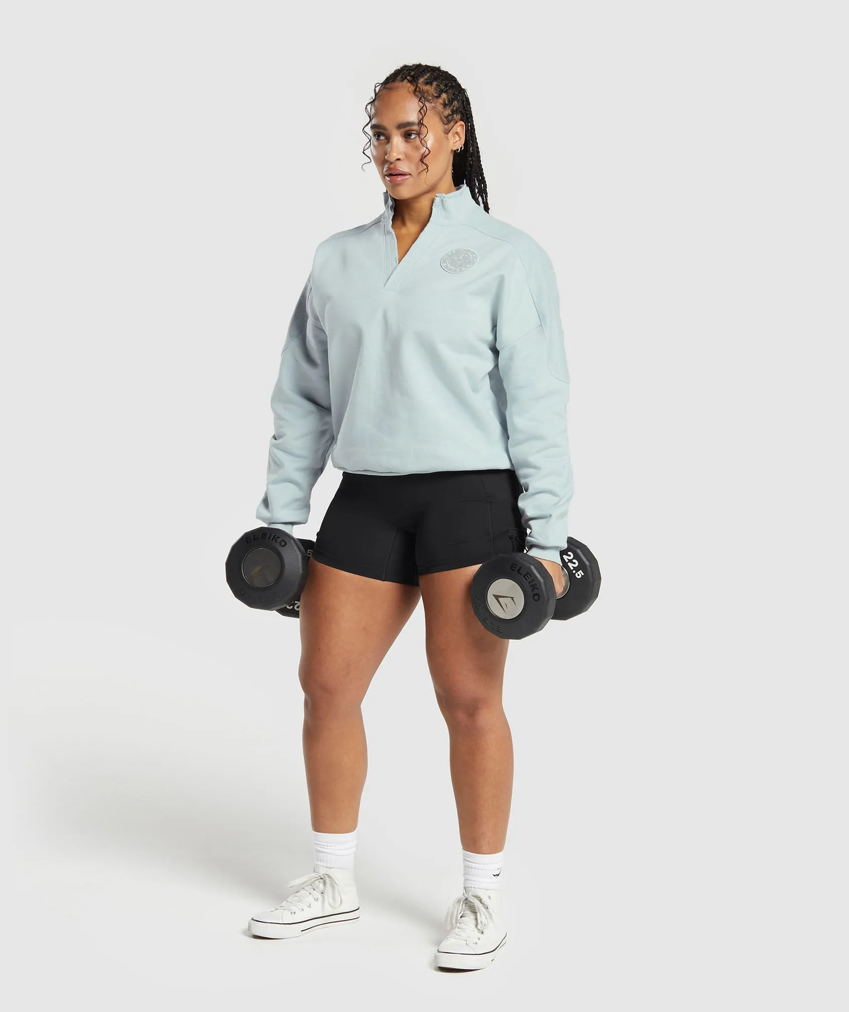 Gymshark Legacy Oversized Sweatshirt - Fresh Blue