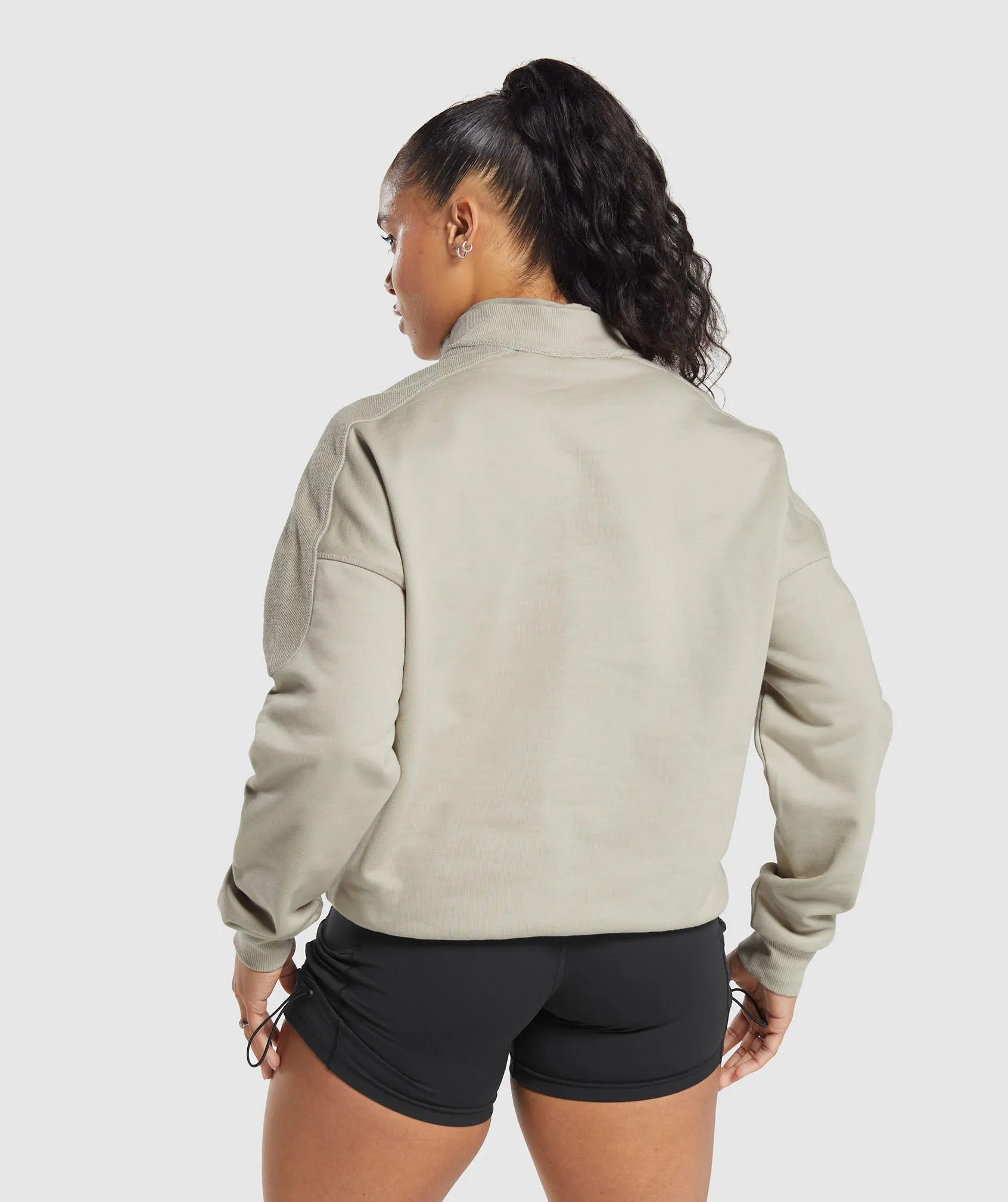 Gymshark Legacy Oversized Sweatshirt - Washed Stone Brown