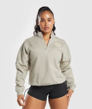 Gymshark Legacy Oversized Sweatshirt - Washed Stone Brown