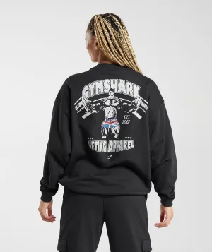 Gymshark Lifting Apparel Oversized Sweatshirt - Black