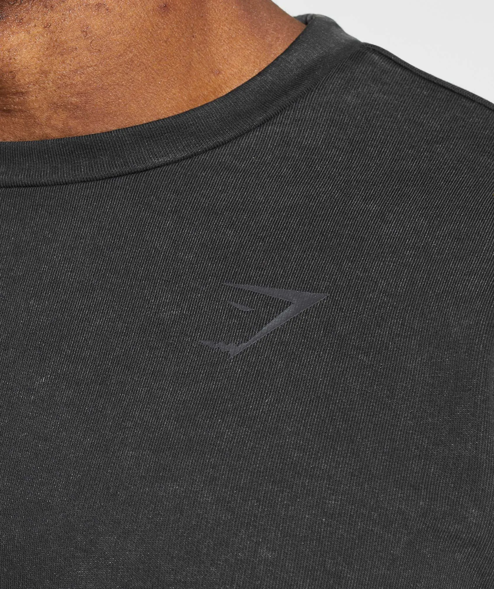 Gymshark Power Washed Short Sleeve Crew - Black