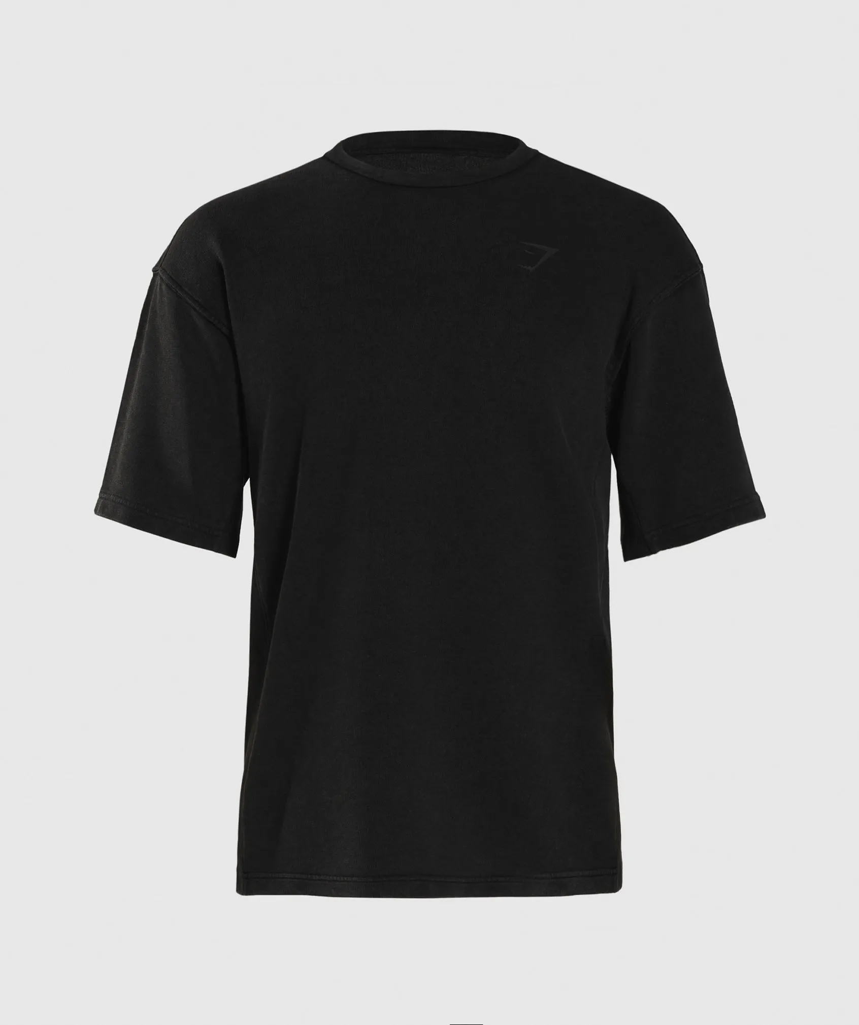 Gymshark Power Washed Short Sleeve Crew - Black