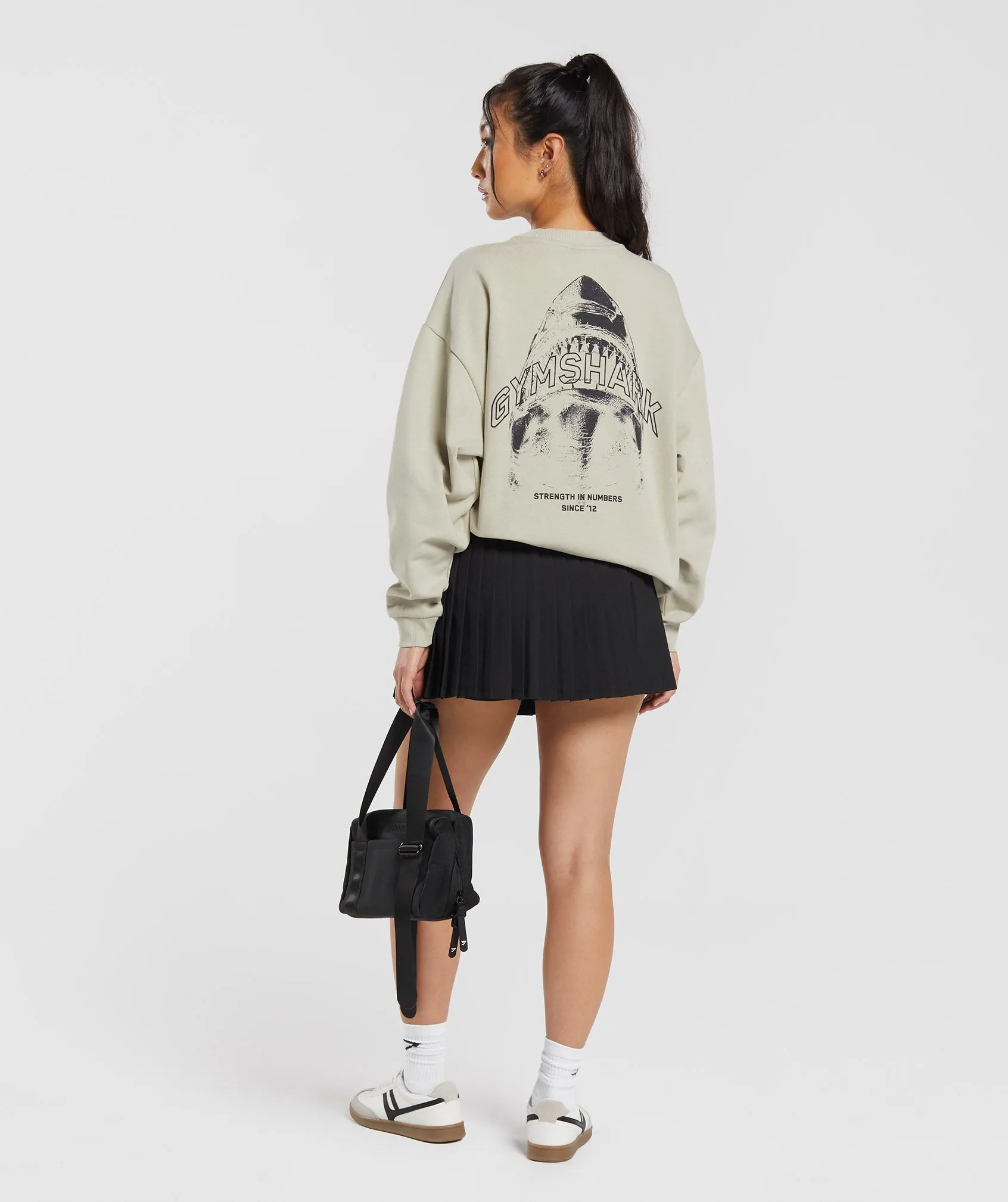 Gymshark Shark Attack Oversized Sweatshirt - Brown