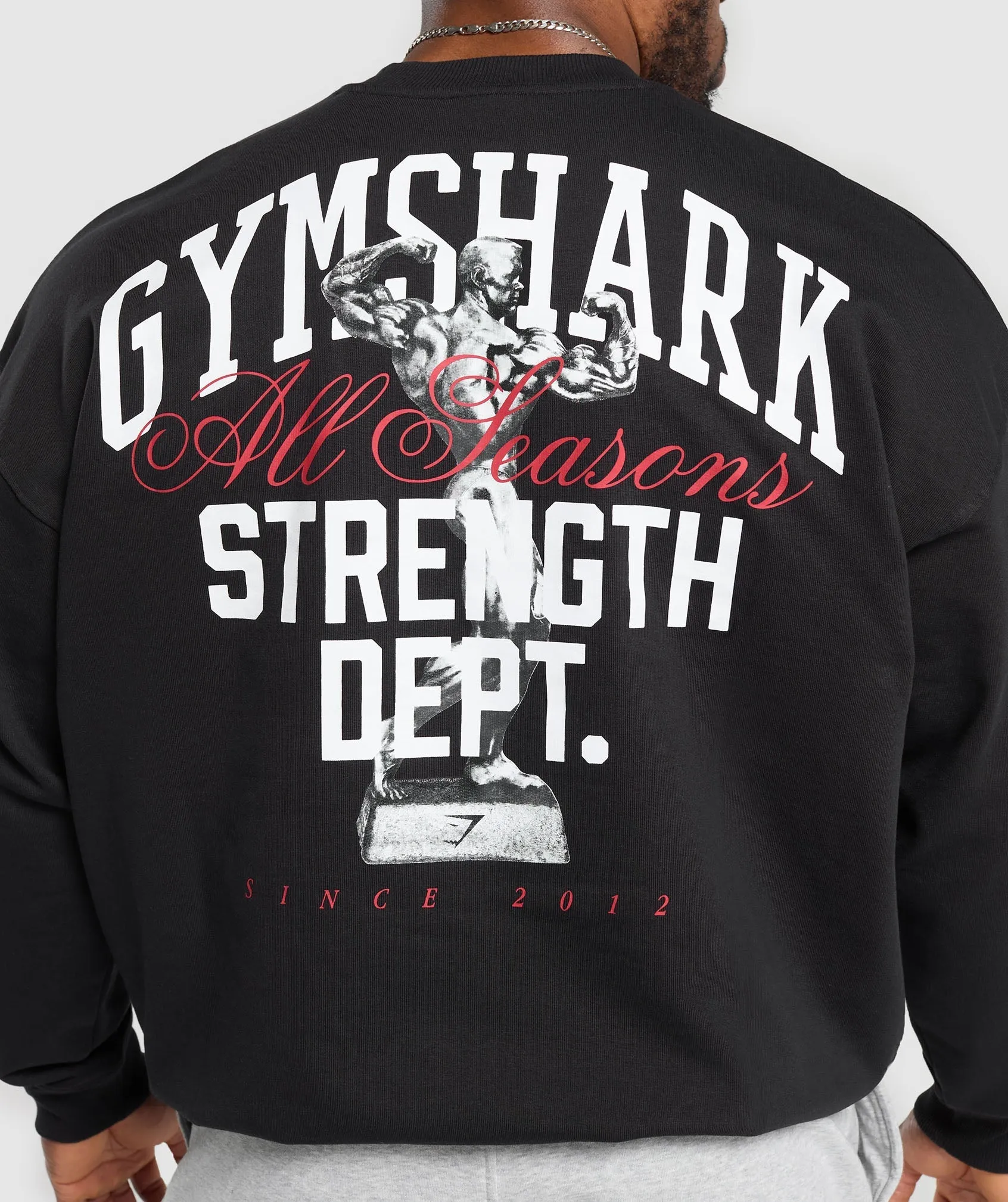 Gymshark Trophy Graphic Crew - Black