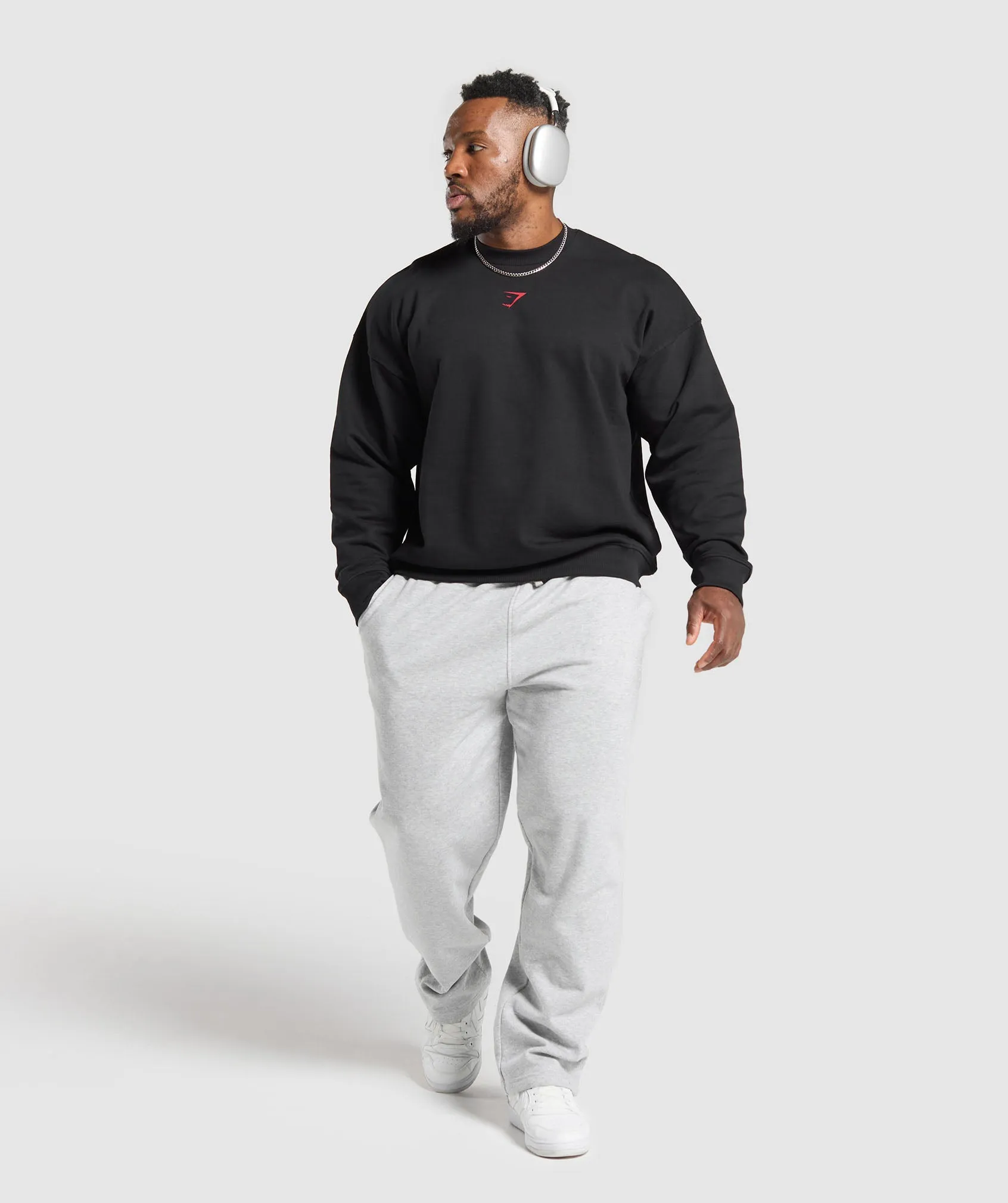 Gymshark Trophy Graphic Crew - Black