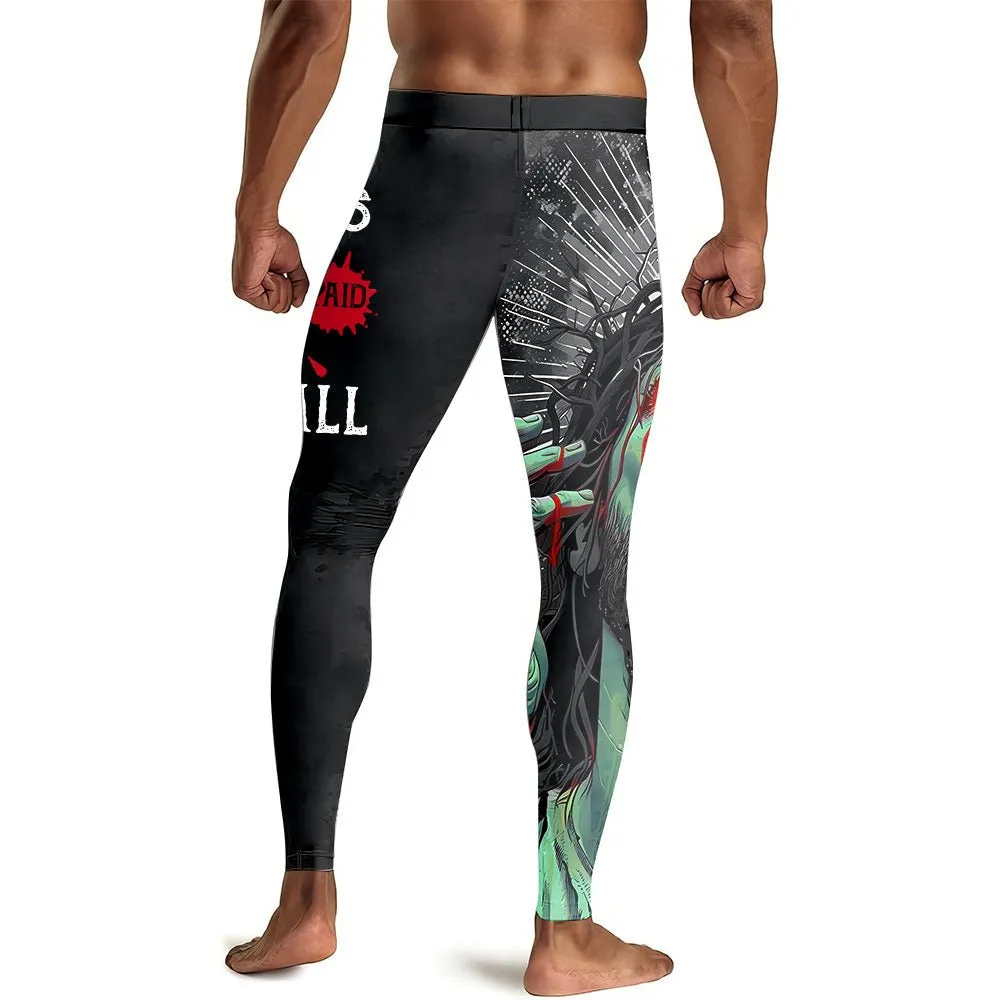 Jesus Paid All Men's Compression Leggings