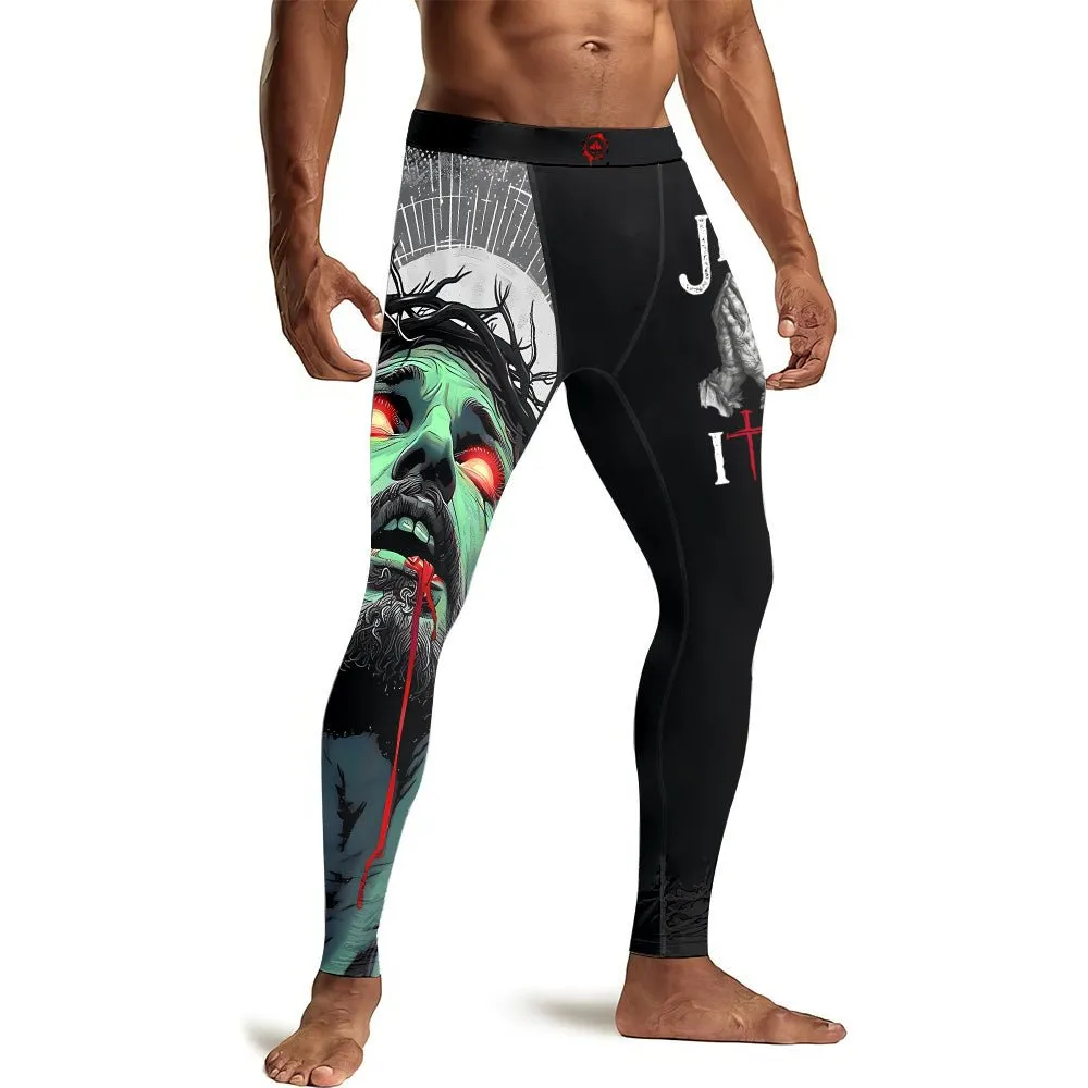 Jesus Paid All Men's Compression Leggings