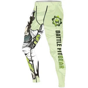 Jiu Jitsu Frankenstein Men's Compression Leggings