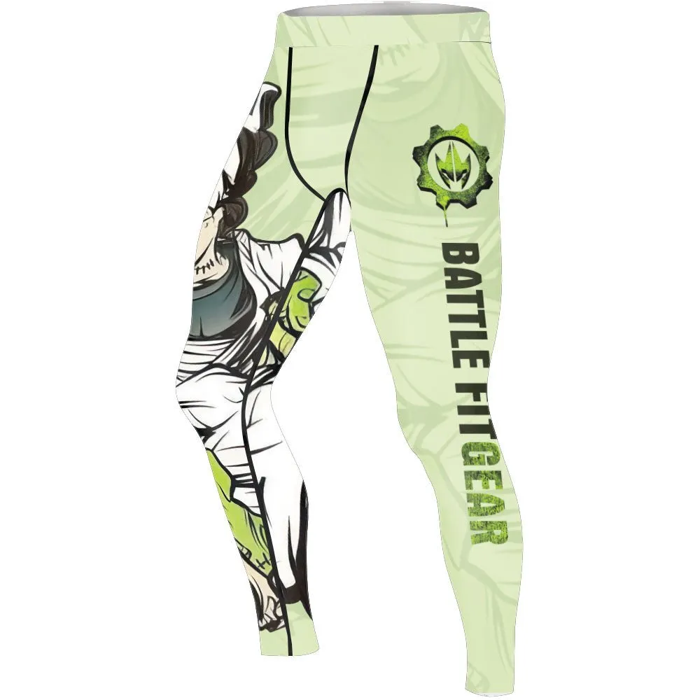 Jiu Jitsu Frankenstein Men's Compression Leggings