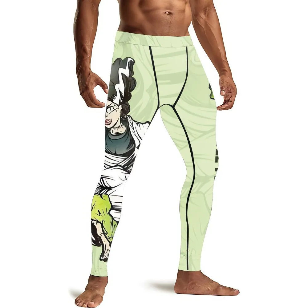 Jiu Jitsu Frankenstein Men's Compression Leggings
