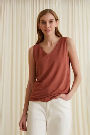 Josie Viscose Top Red
