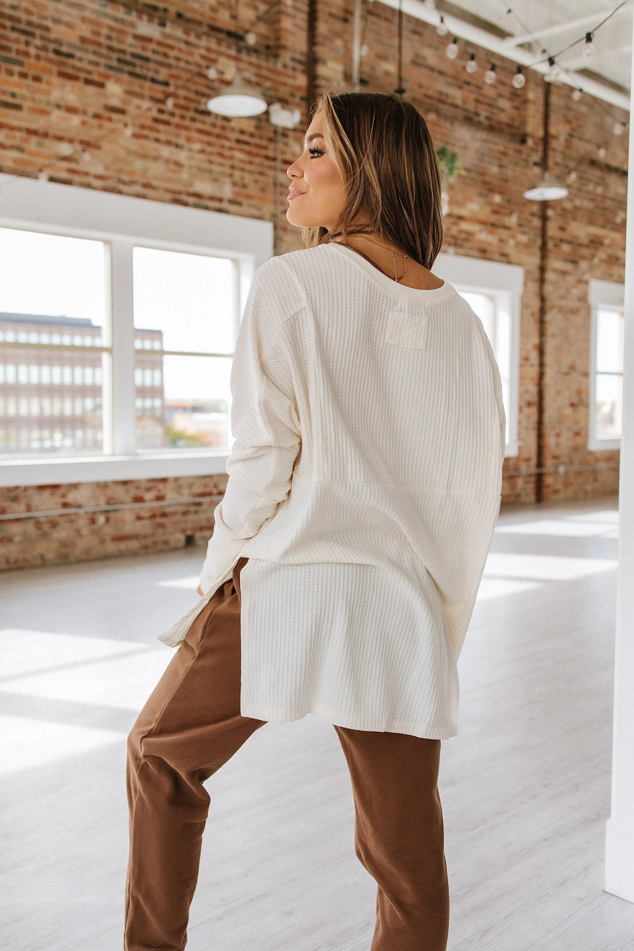Jules Waffle Knit Oversized Top | S-XL | PRE ORDER