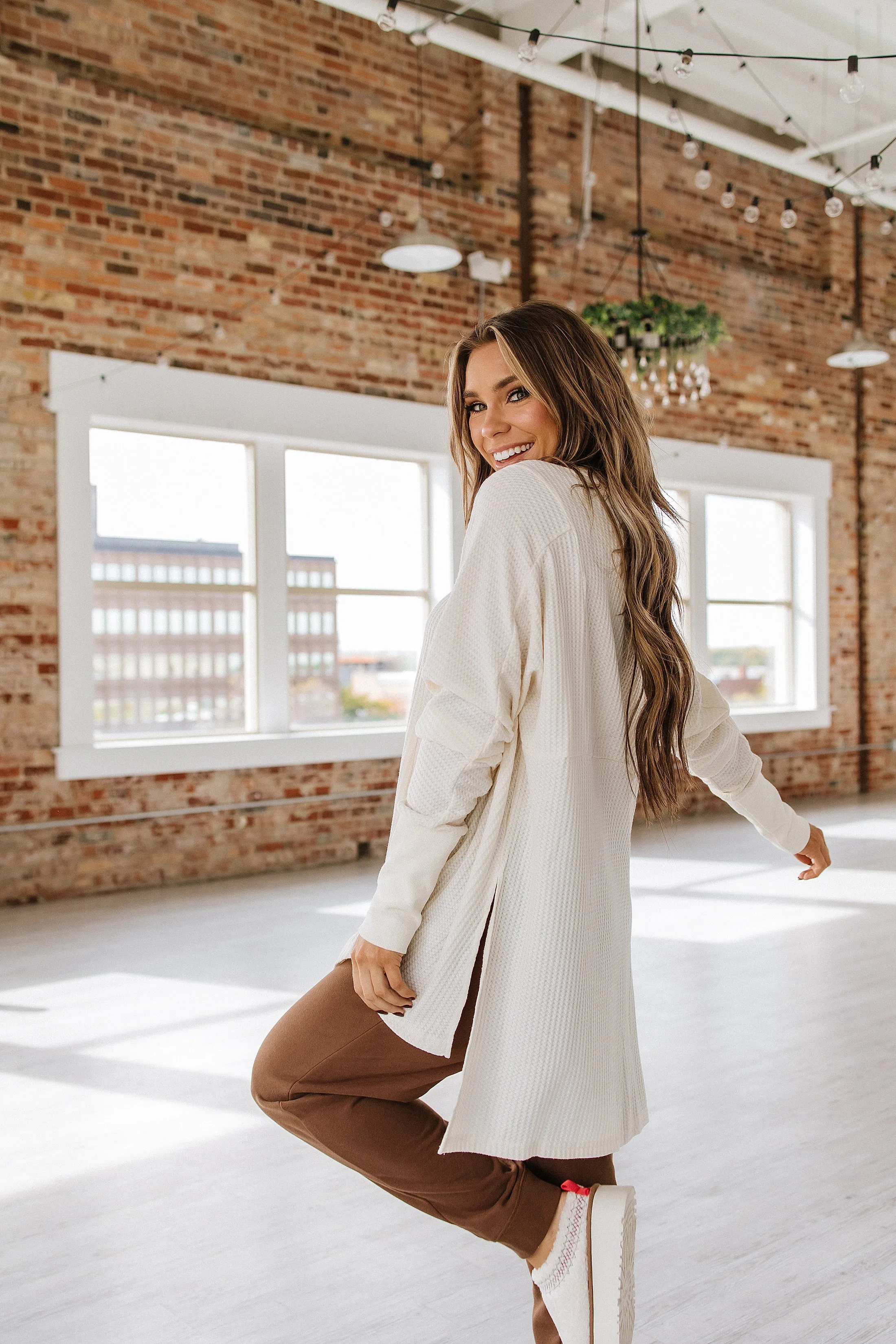 Jules Waffle Knit Oversized Top | S-XL | PRE ORDER