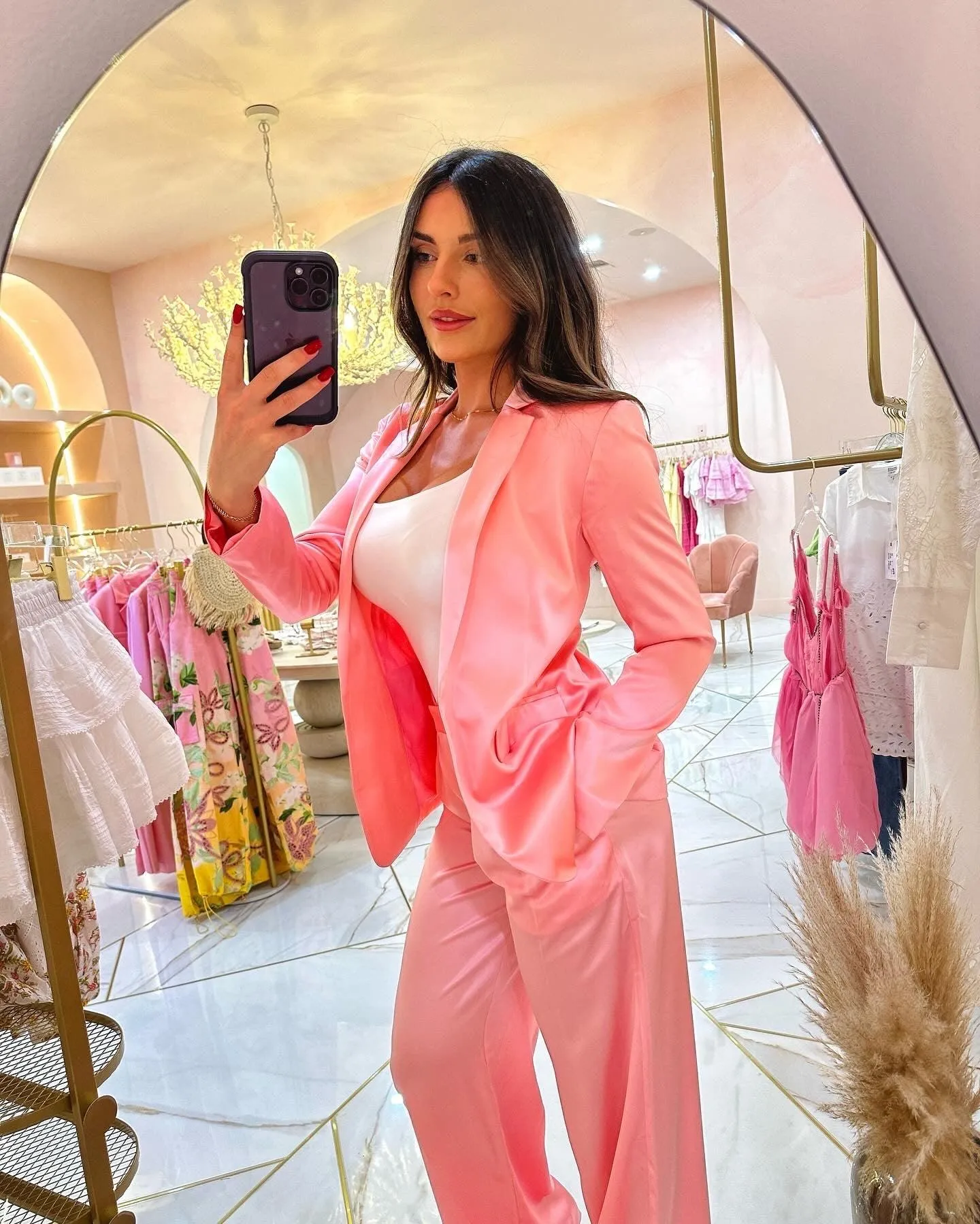 Love Shack Fancy Emberlynn Pant Pink