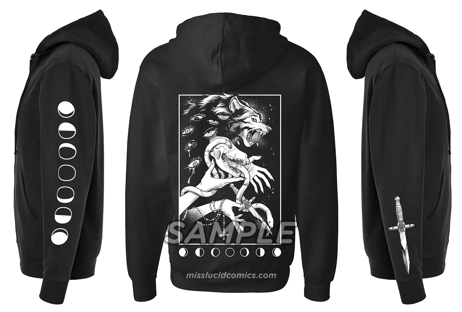 Lunar Ritual Zip Up Hoodie