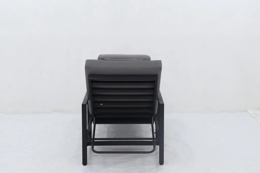 Sunlounge Pro: Black Aluminium Executive Edition