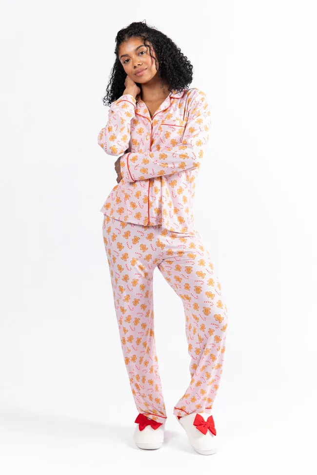 Under The Stars In Neutral Gingerbread Bamboo Pajama Pants Macy Blackwell X Pink Lily FINAL SALE