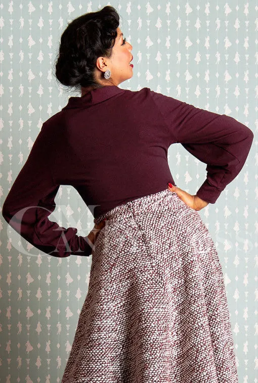 Wanda-Bo Stretch top with bishop sleeves by Miss Candyfloss