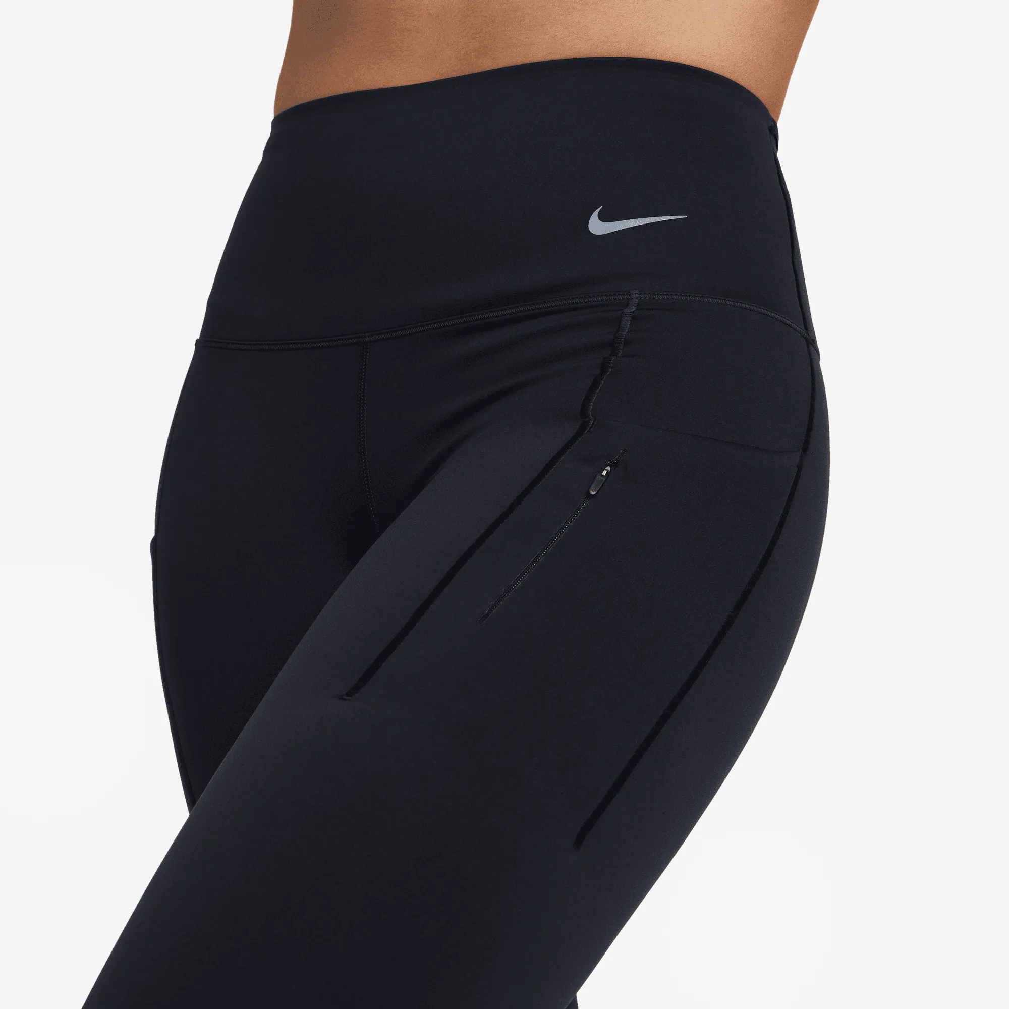 Women's Go Women's Therma-FIT High-Waisted 7/8 Leggings (010 - Black/Black)
