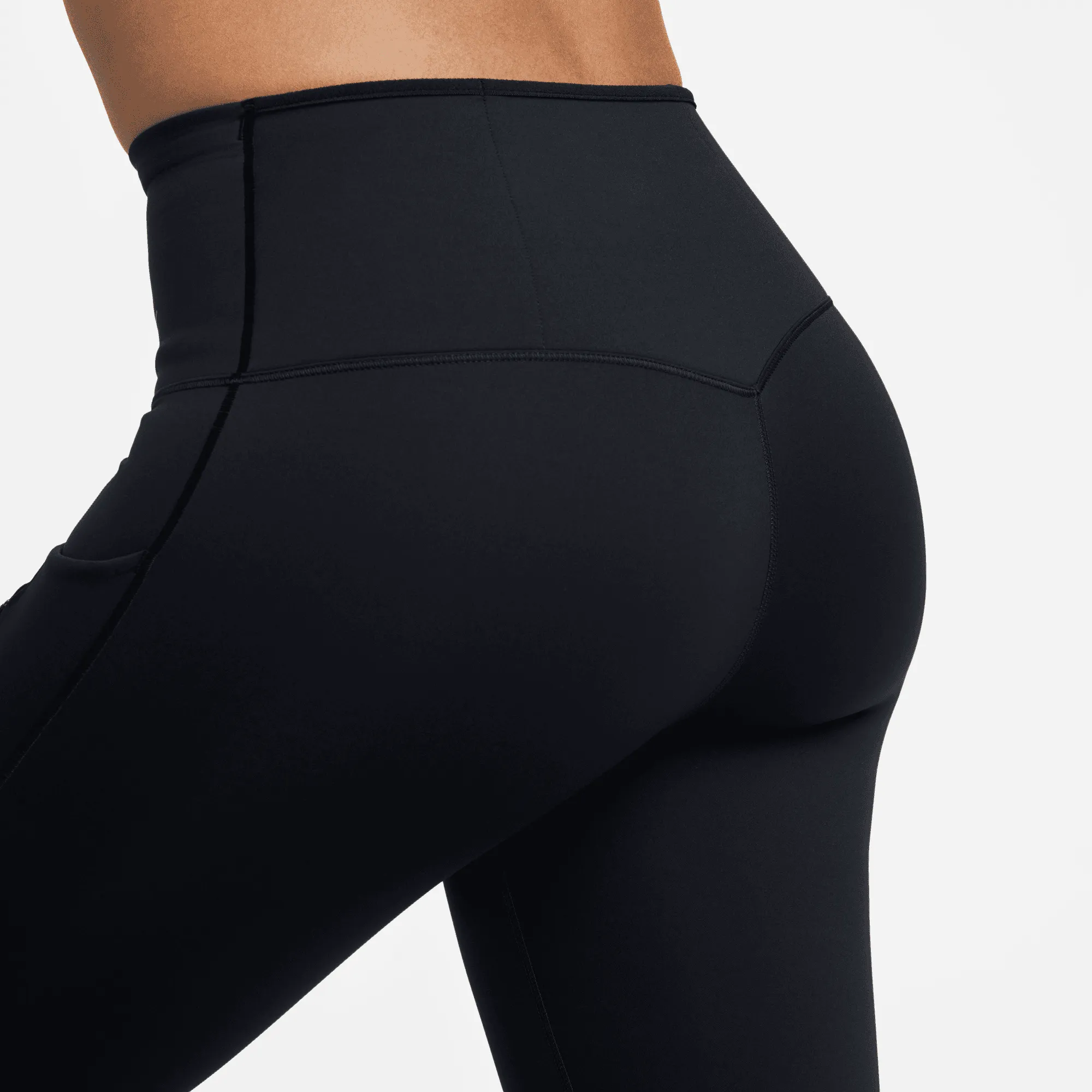 Women's Go Women's Therma-FIT High-Waisted 7/8 Leggings (010 - Black/Black)