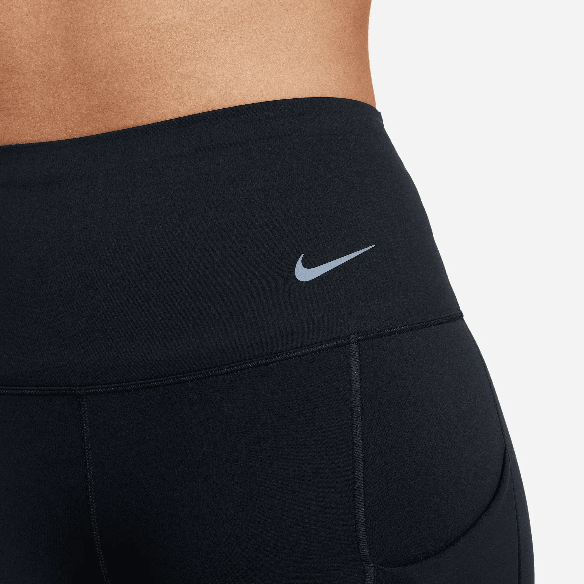 Women's Go Women's Therma-FIT High-Waisted 7/8 Leggings (010 - Black/Black)