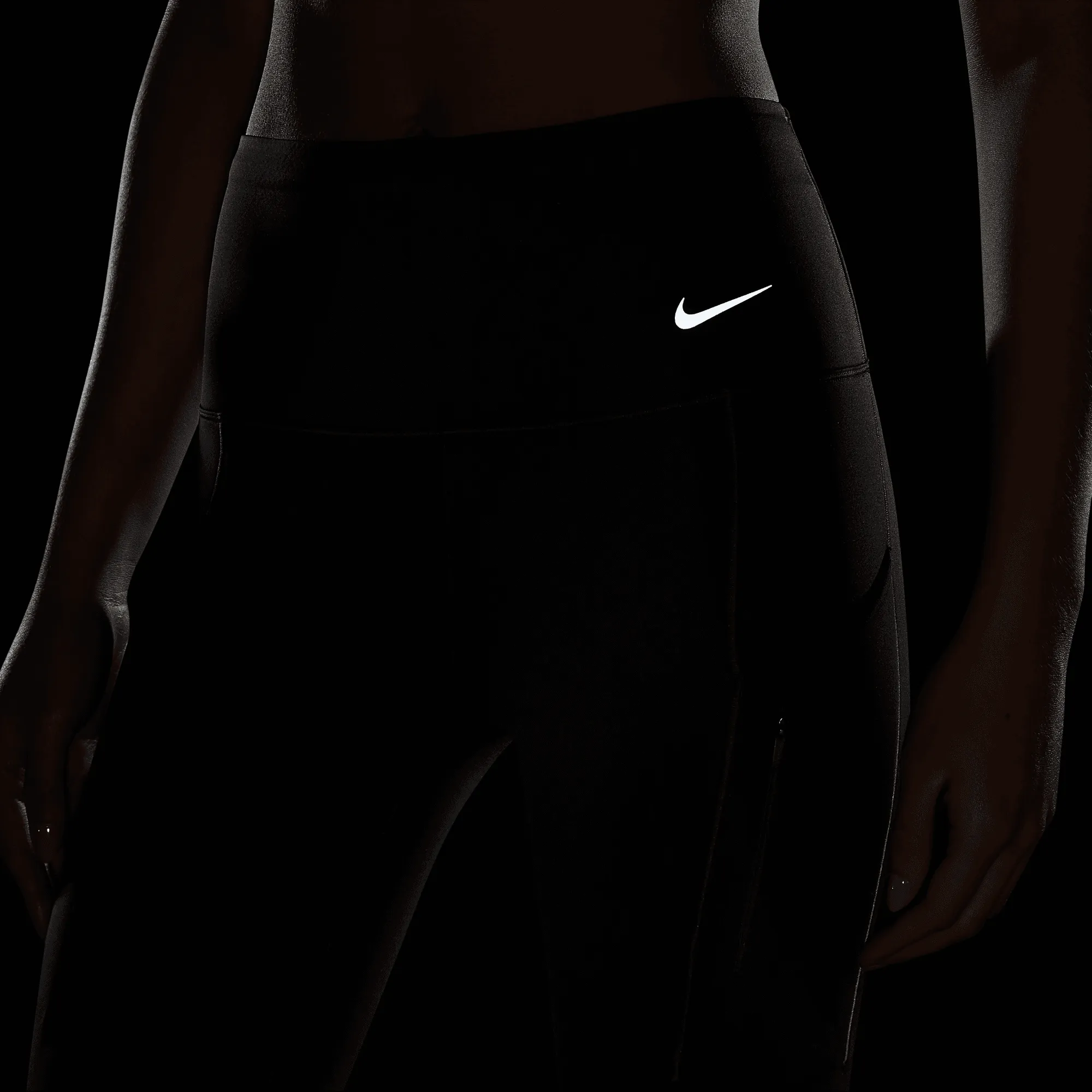 Women's Go Women's Therma-FIT High-Waisted 7/8 Leggings (010 - Black/Black)