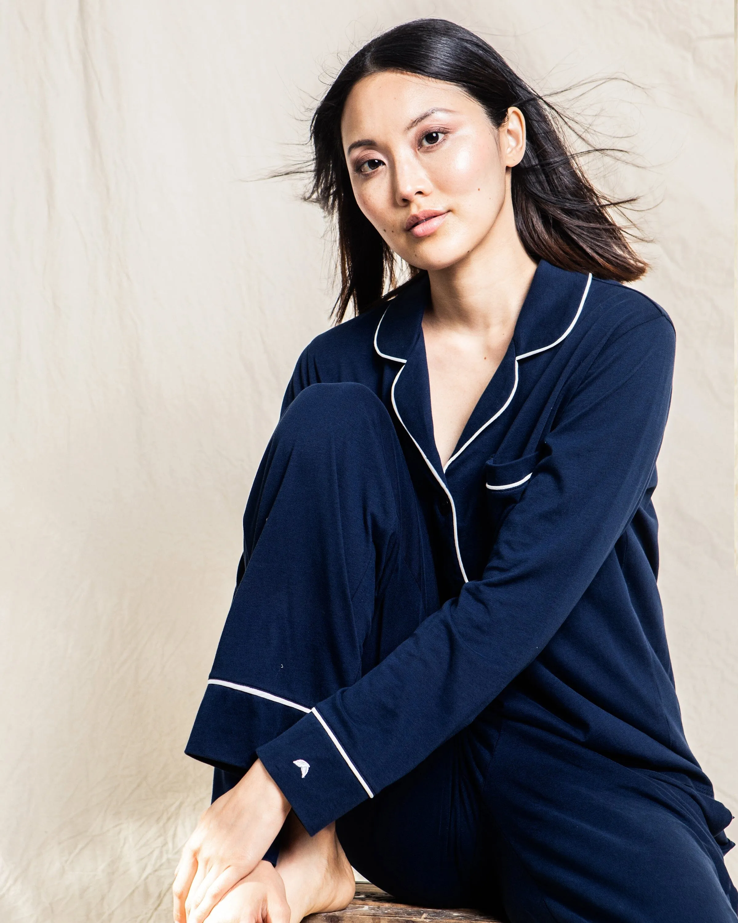 Women’s Pima Pajama Set | Navy
