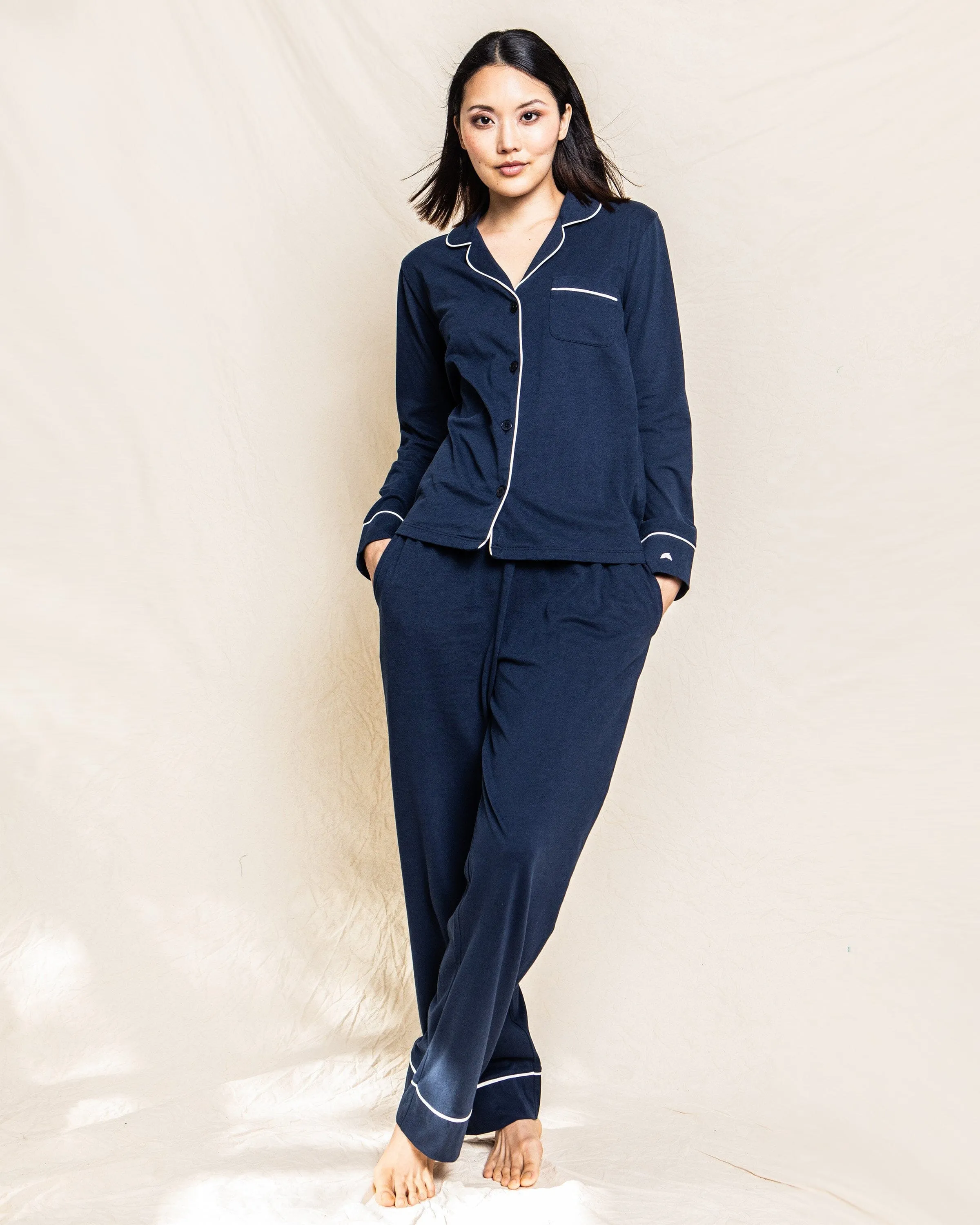 Women’s Pima Pajama Set | Navy